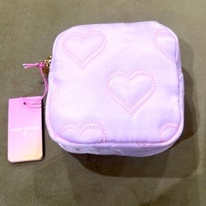 NWT Stoney Clover Lane pink quilted small pouch